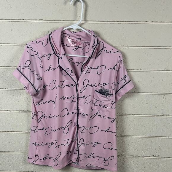 Juicy Couture Pink Button Down Pajama Tops Bundle size L - Picture 4 of 9